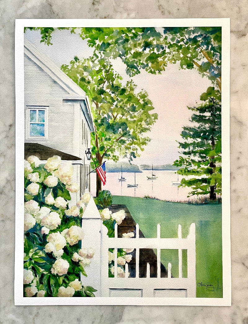 New England Hydrangea Giclee Print size 11x15