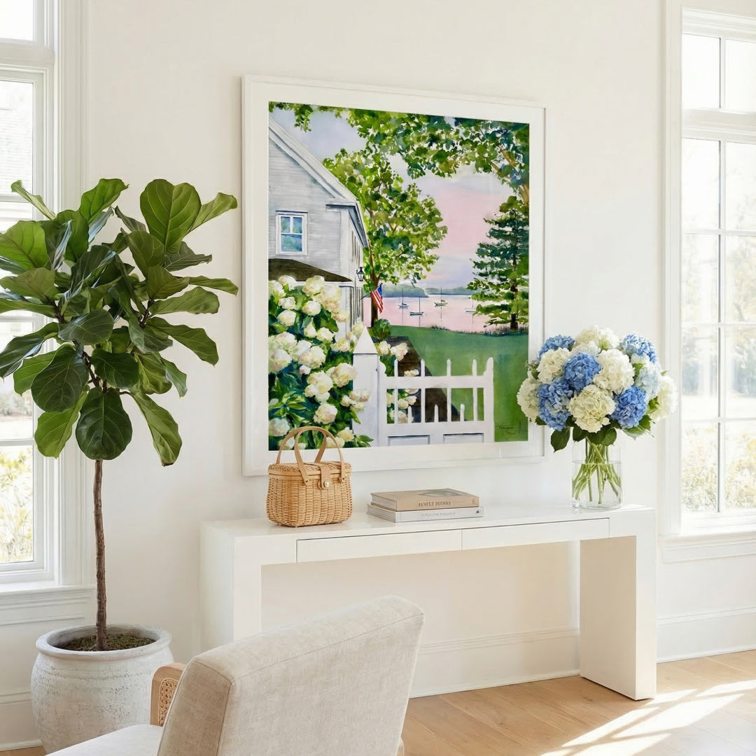 New England Hydrangea Giclee Print by Laura Trevey (view 2)