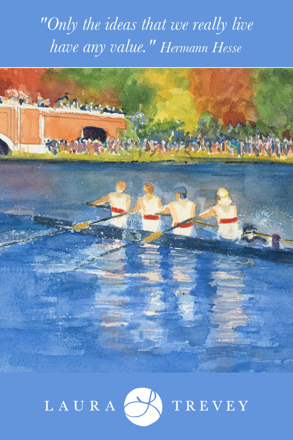 Head of the Charles Regatta Giclee Print by Laura Trevey (view 3)
