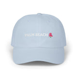 Palm Beach Script with Pink Bougainvillea Embroidery - Coastal Cap
