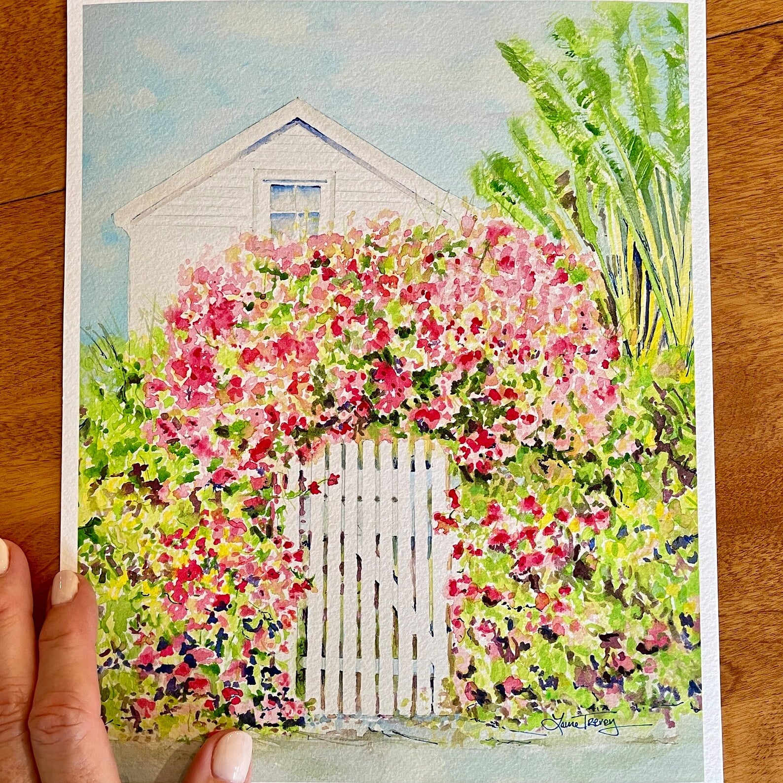 Palm Beach Bougainvillea by Laura Trevey (view 2)