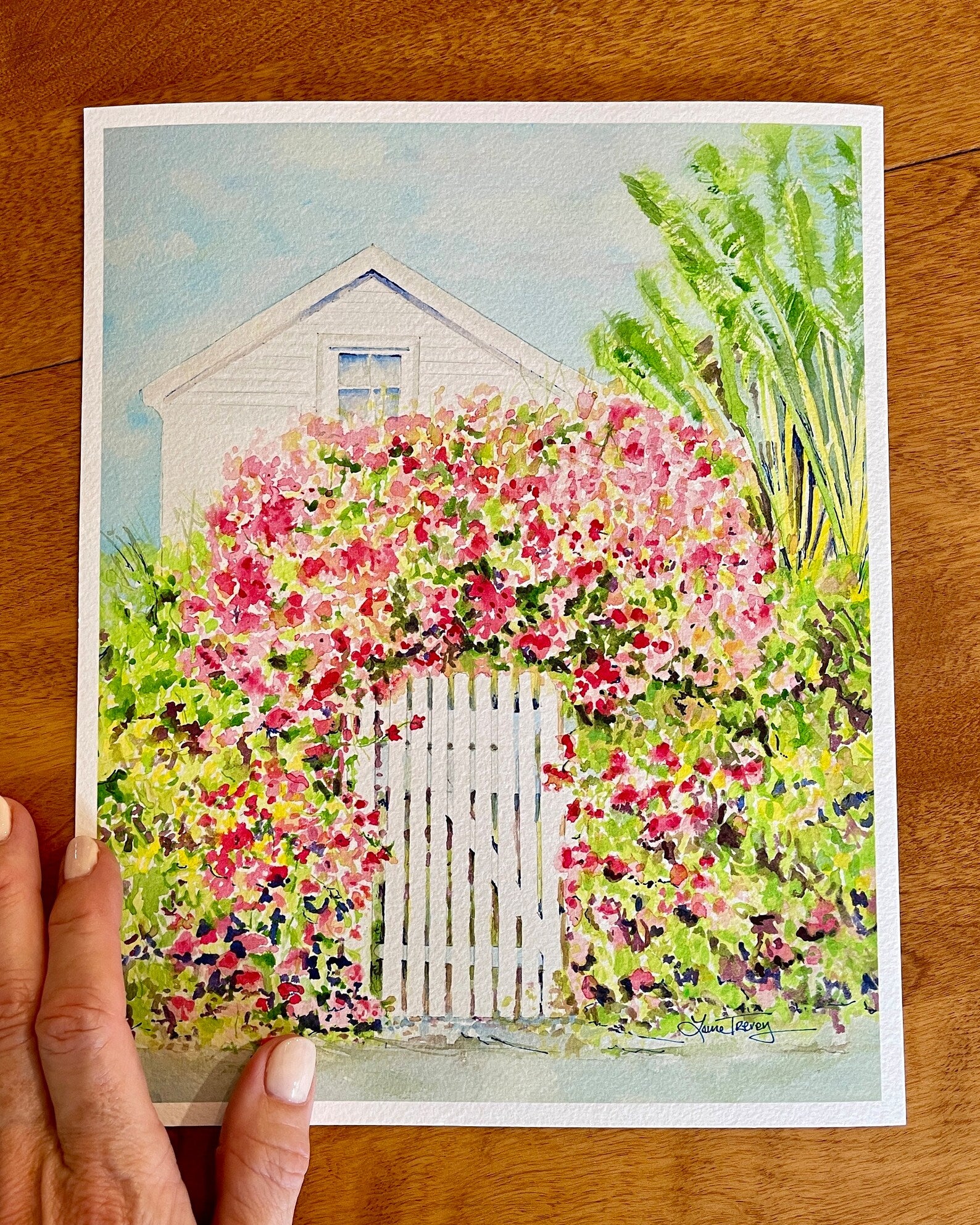 Palm Beach Bougainvillea by Laura Trevey (view 2)