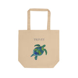 Sea Turtle Watercolor Tote Bag | Personalized Organic Cotton