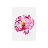 Floral Playing Cards — Watercolor Pink Peony Deck
