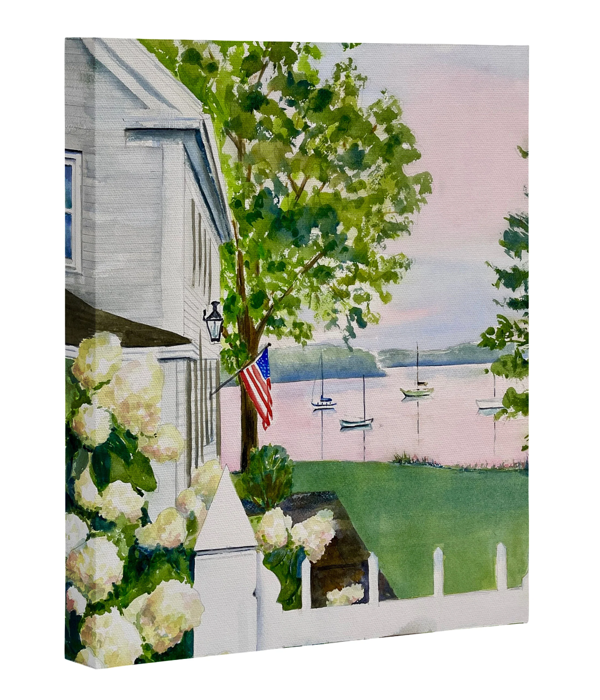 New England Hydrangea Canvas - Framed or Unframed