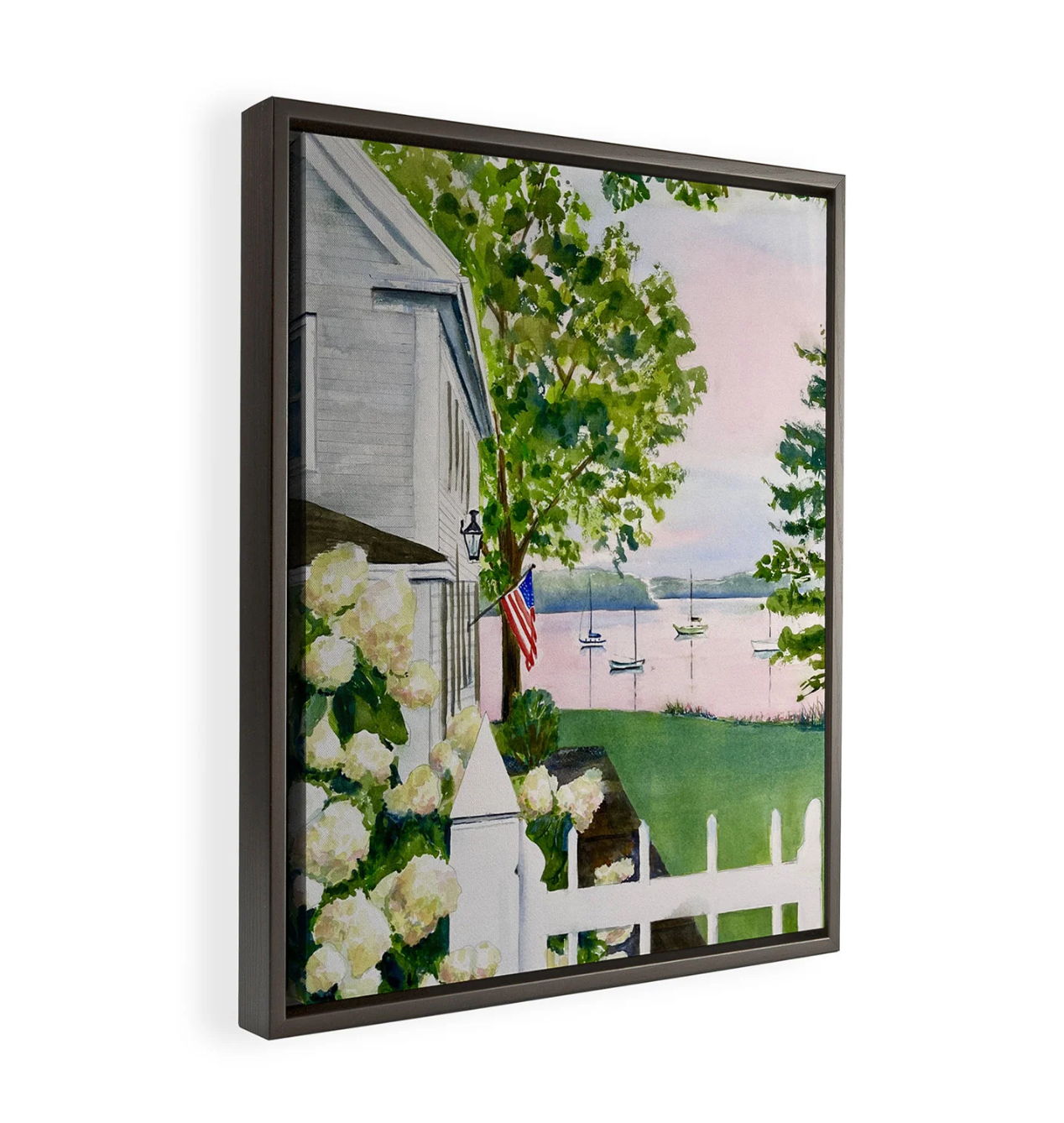 New England Hydrangea Canvas - Framed or Unframed