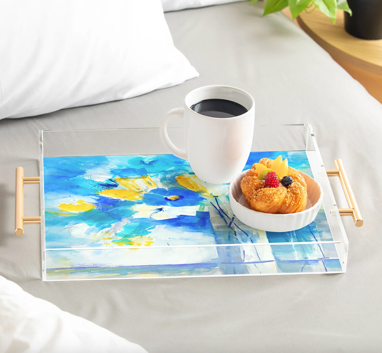 Mallorca Floral Acrylic Tray