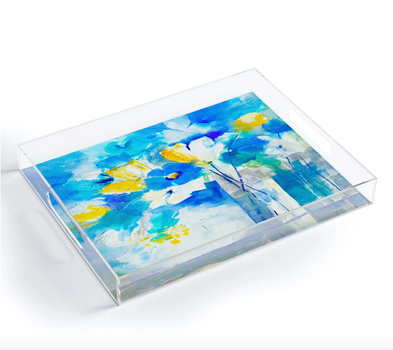 Mallorca Floral Acrylic Tray