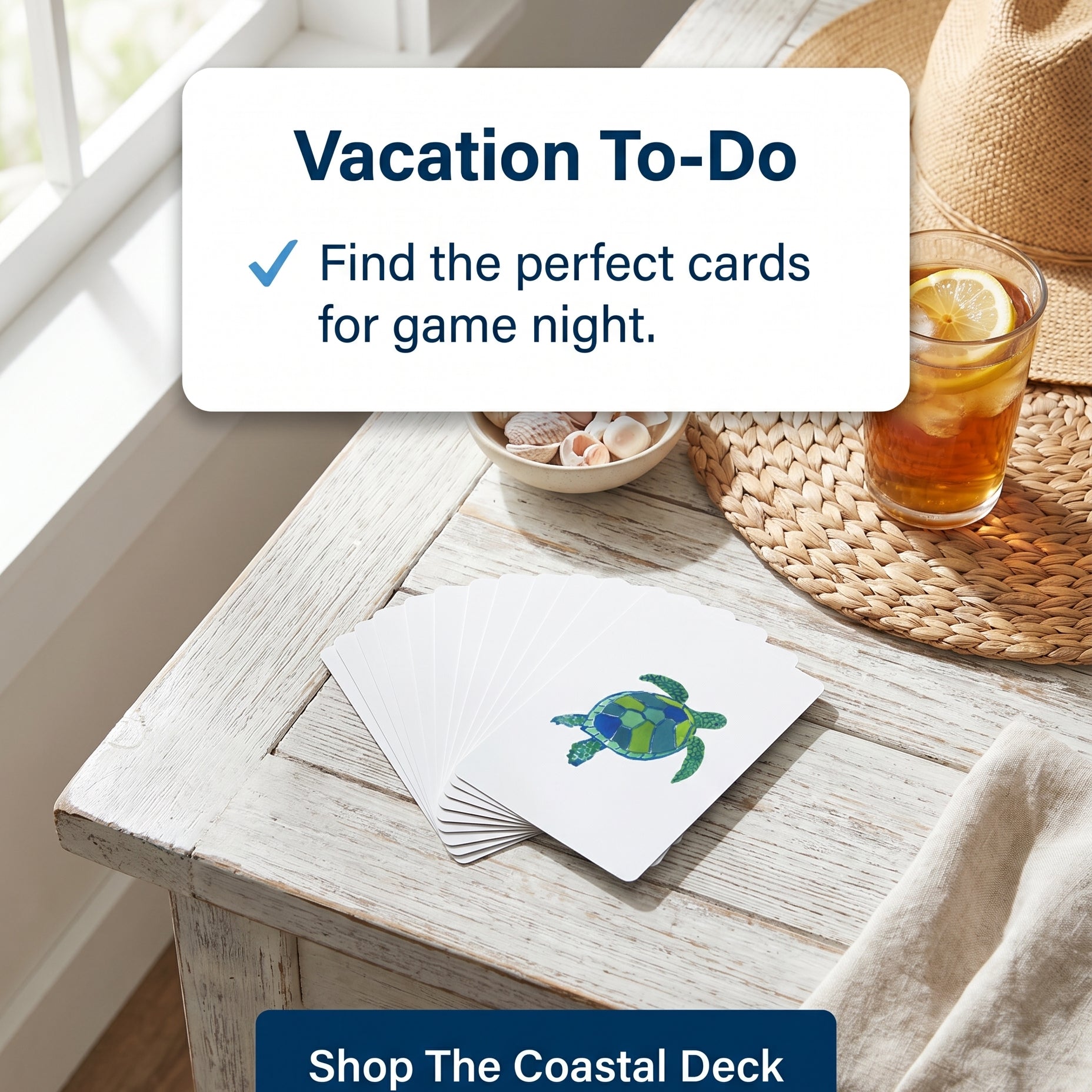 Sea Turtle Playing Cards by Laura Trevey (view 2)