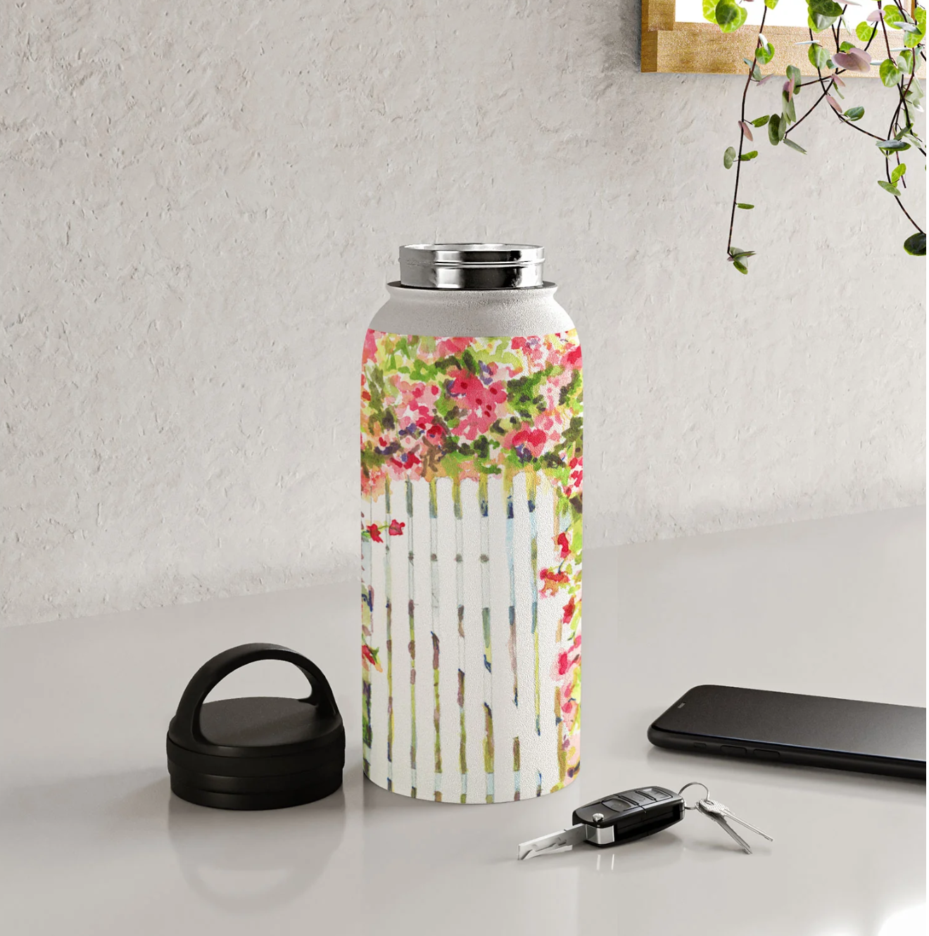 Stainless Steel Water Bottle - Palm Beach Living Design