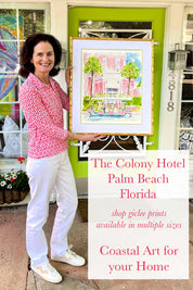 Colony Hotel Palm Beach Artwork - Laura Trevey