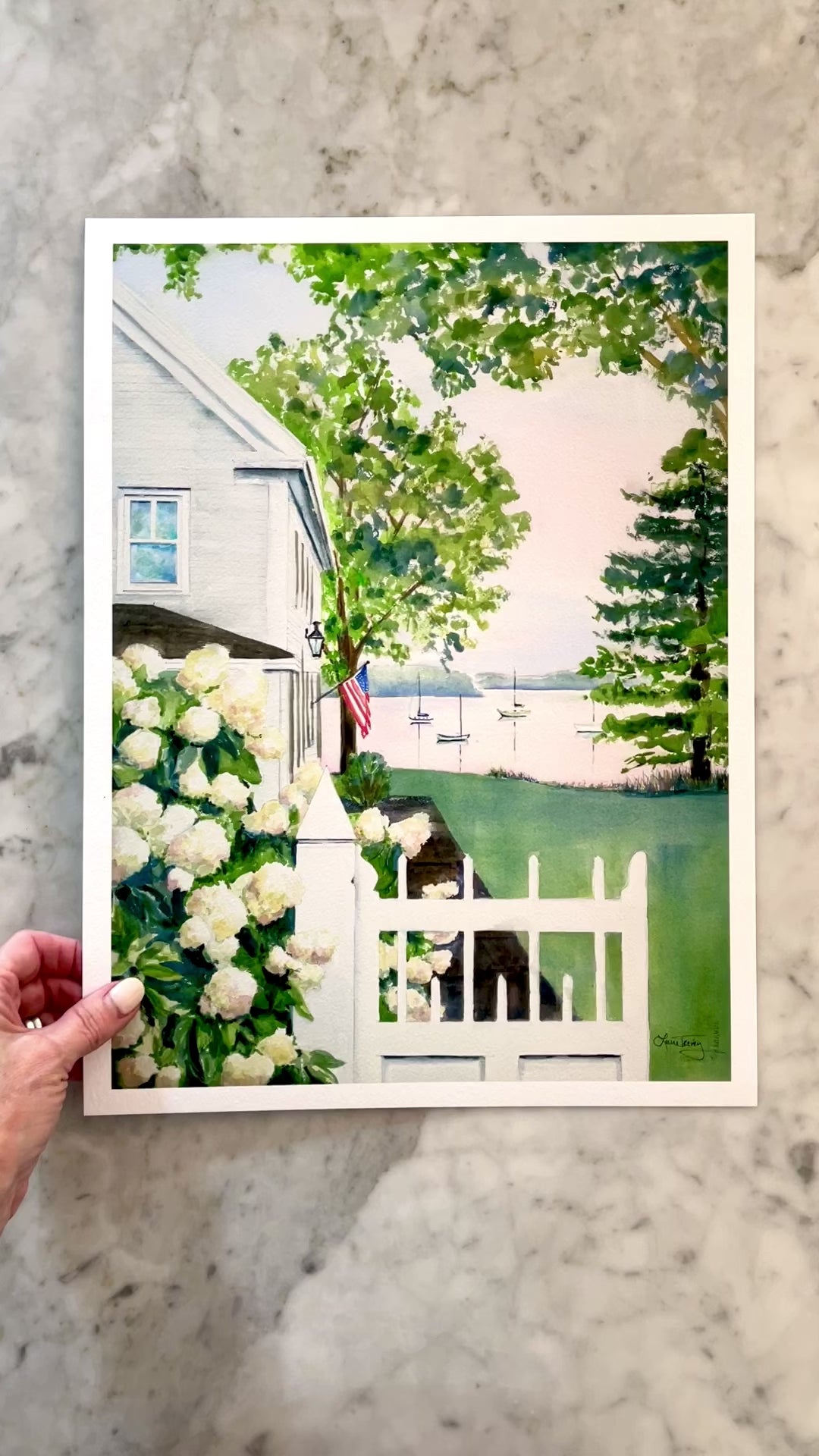 New England Hydrangea Giclee Print