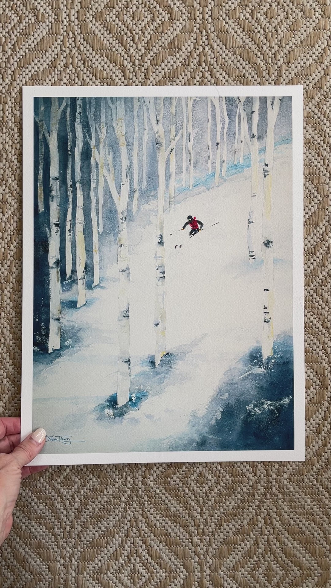 Black Diamond Ski Slopes Giclee Print