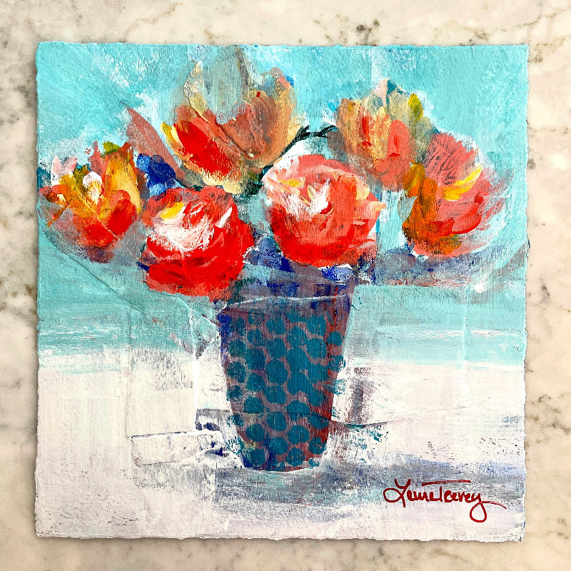 Celebration Acrylic Painting Laura Trevey