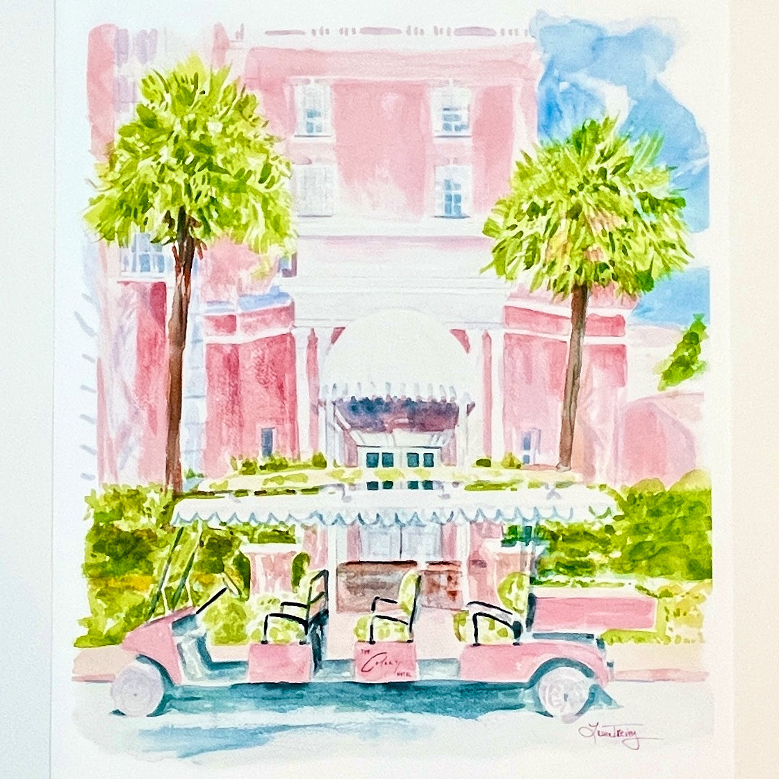 Colony Hotel Palm Beach Art Print