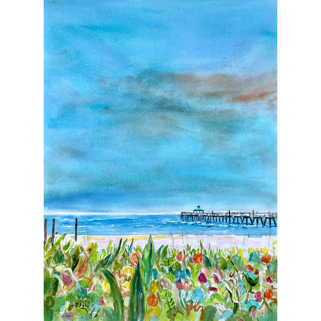 Deerfield Beach Watercolor 22x30