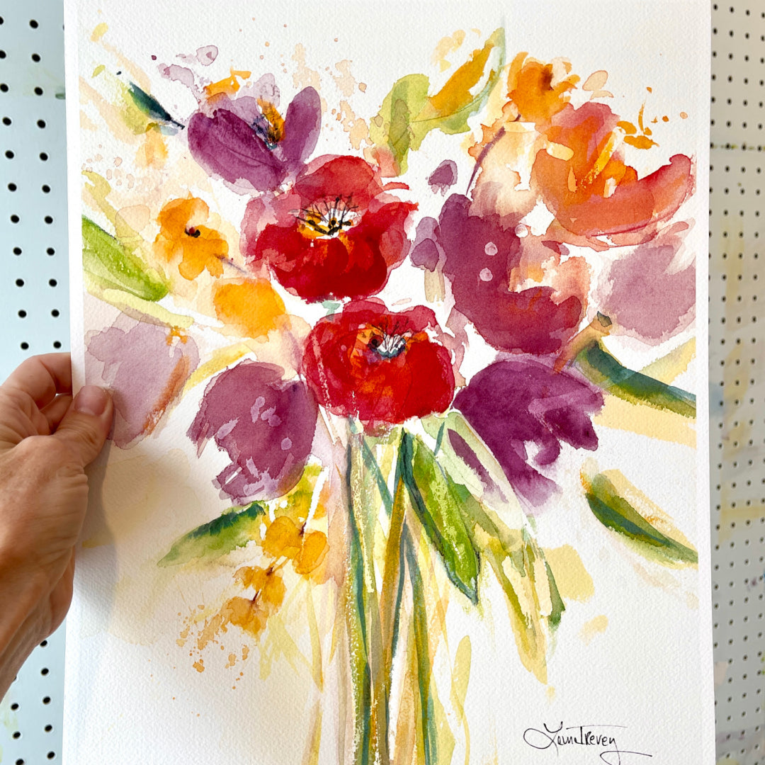 Full Bloom Giclee Print by Laura Trevey
