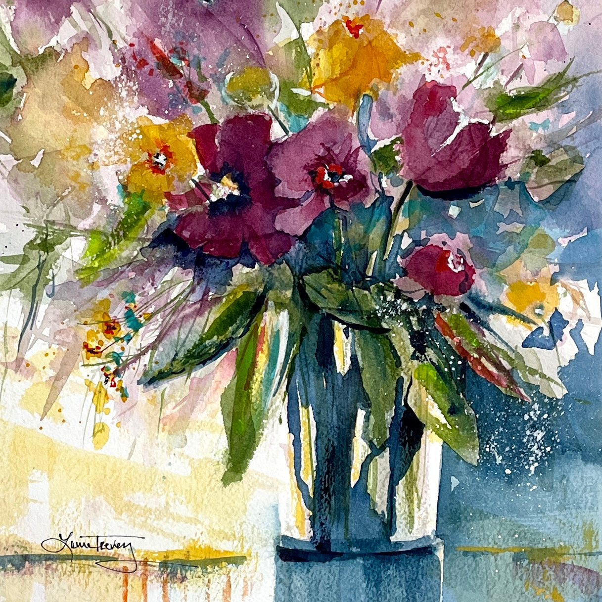 In Good Taste Watercolor 10x10 by Laura Trevey