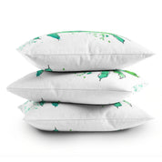 Seafoam Green Crab Outdoor Throw Pillow