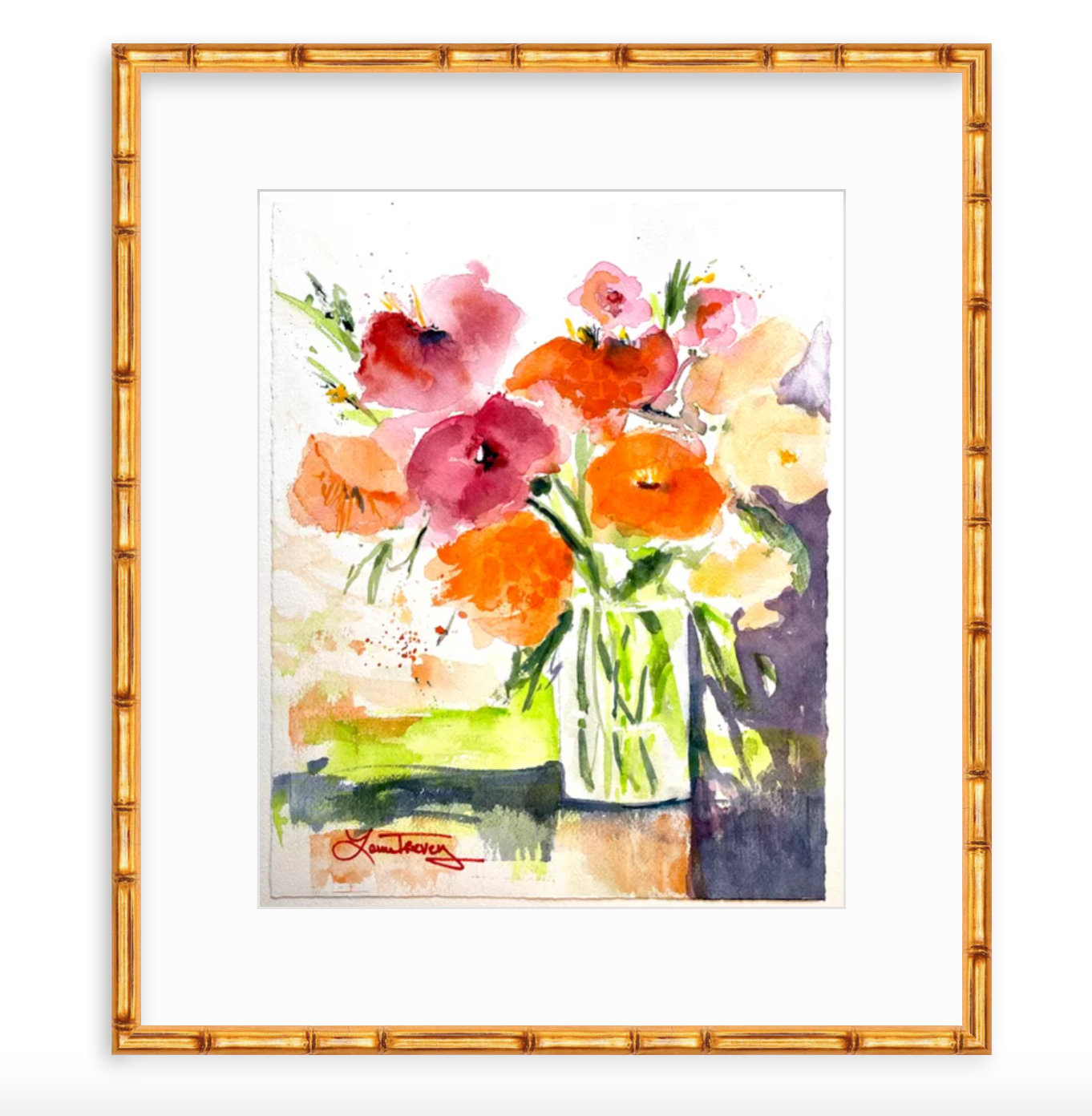 Let The Good Times Roll Watercolor 11x14 by Laura Trevey (view 2)