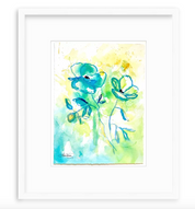 Happy Go Lucky 11x15 Original Watercolor Painting by Laura Trevey (view 2)