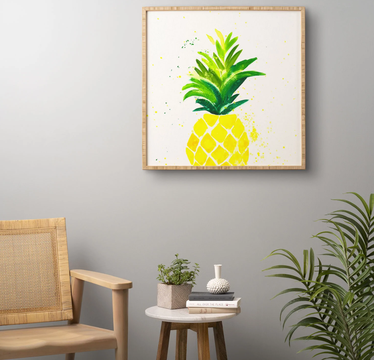 Pineapple Sunshine Framed Wall Art
