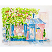 Ta-Boo Restaurant Watercolor 16x20 by Laura Trevey