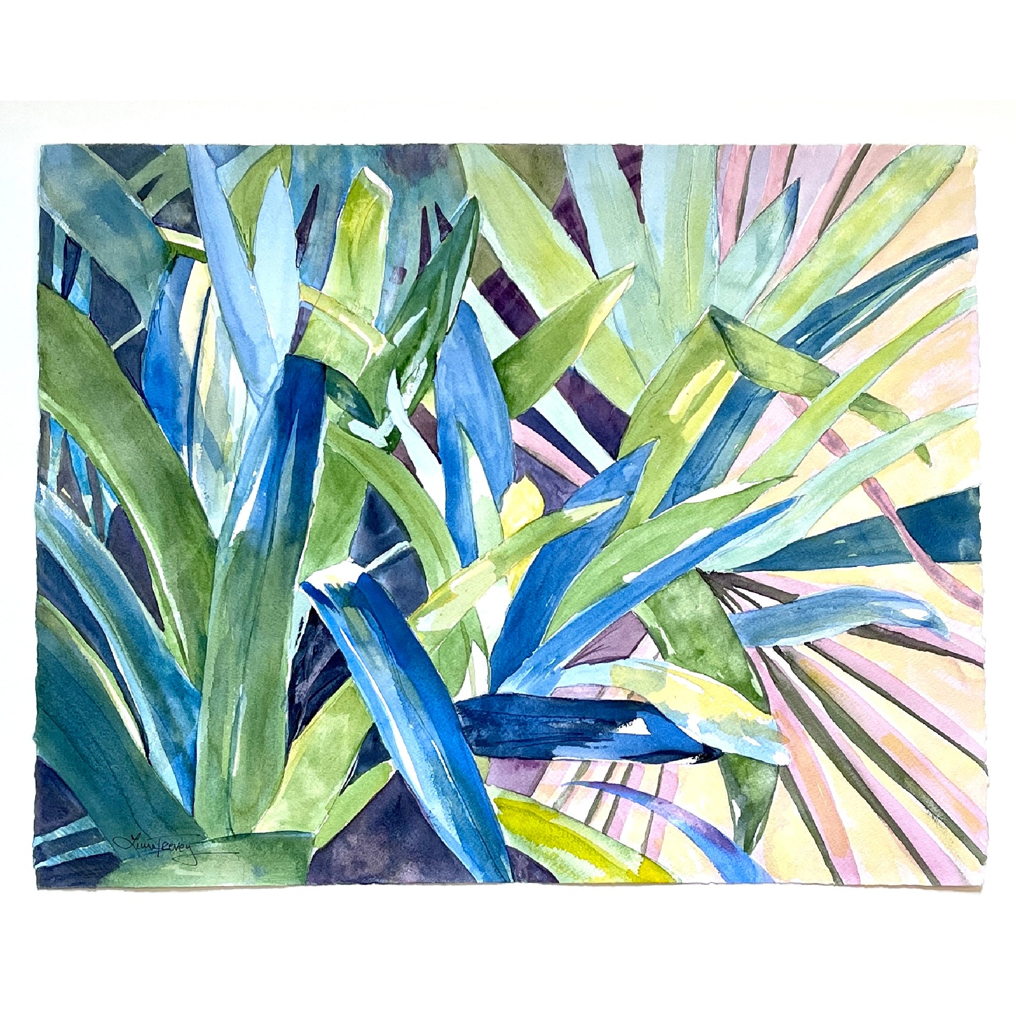 Tropical Vibes Watercolor 16x20