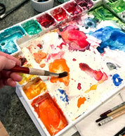 Summer Colors Watercolor 12×12 by Laura Trevey (view 6)