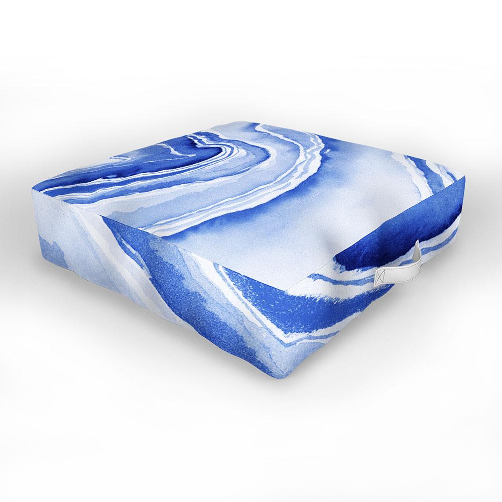 Blue Lace Agate Outdoor Floor Cushion