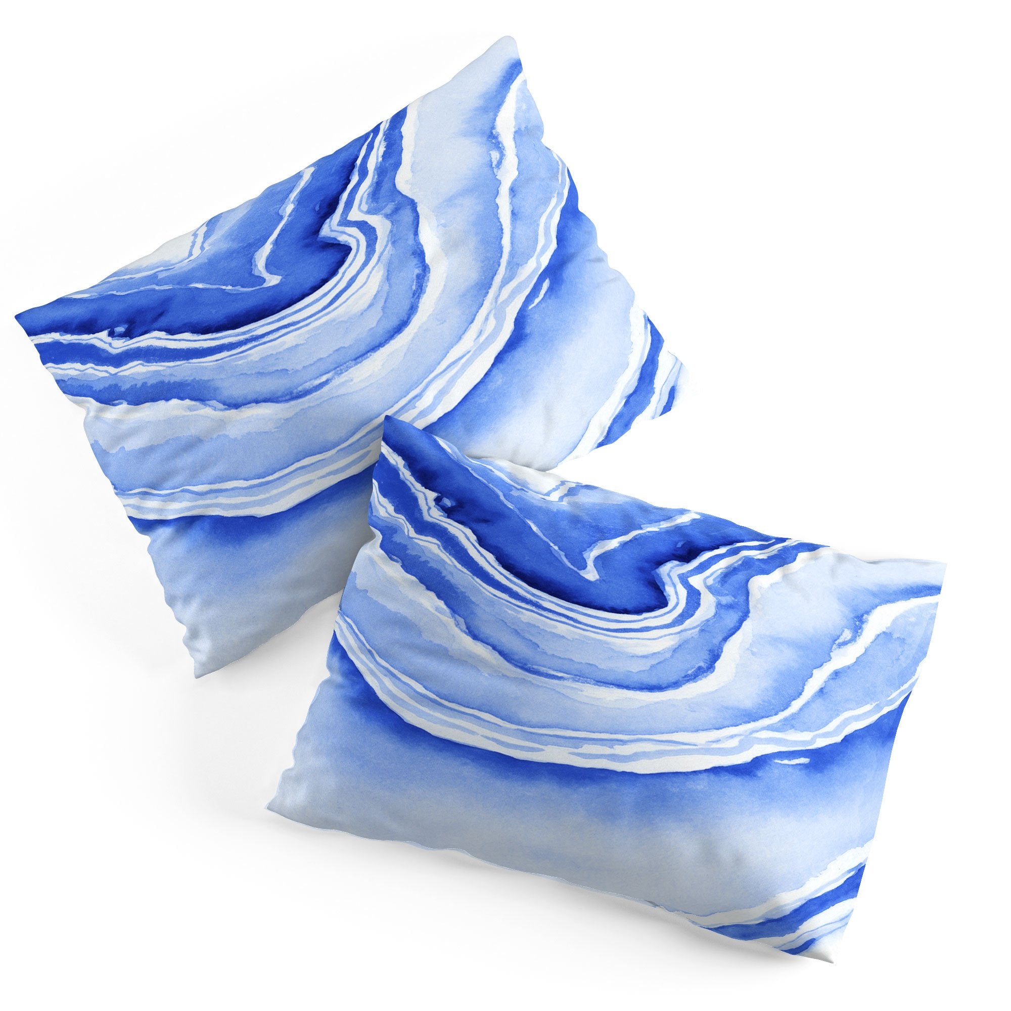 Blue Lace Agate Pillow Shams