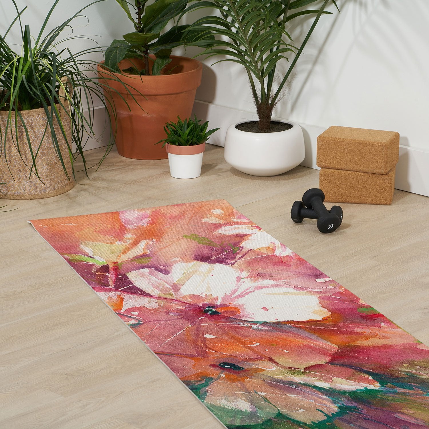 Blushing Happy Yoga Mat