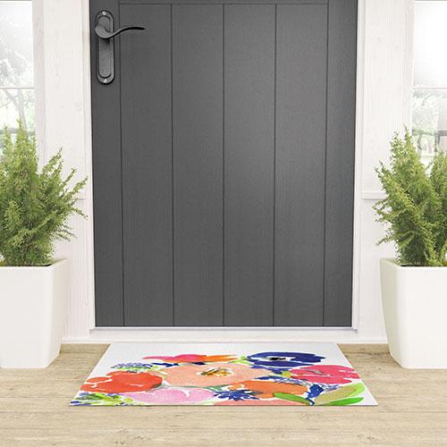 Floral Frenzy Welcome Mat
