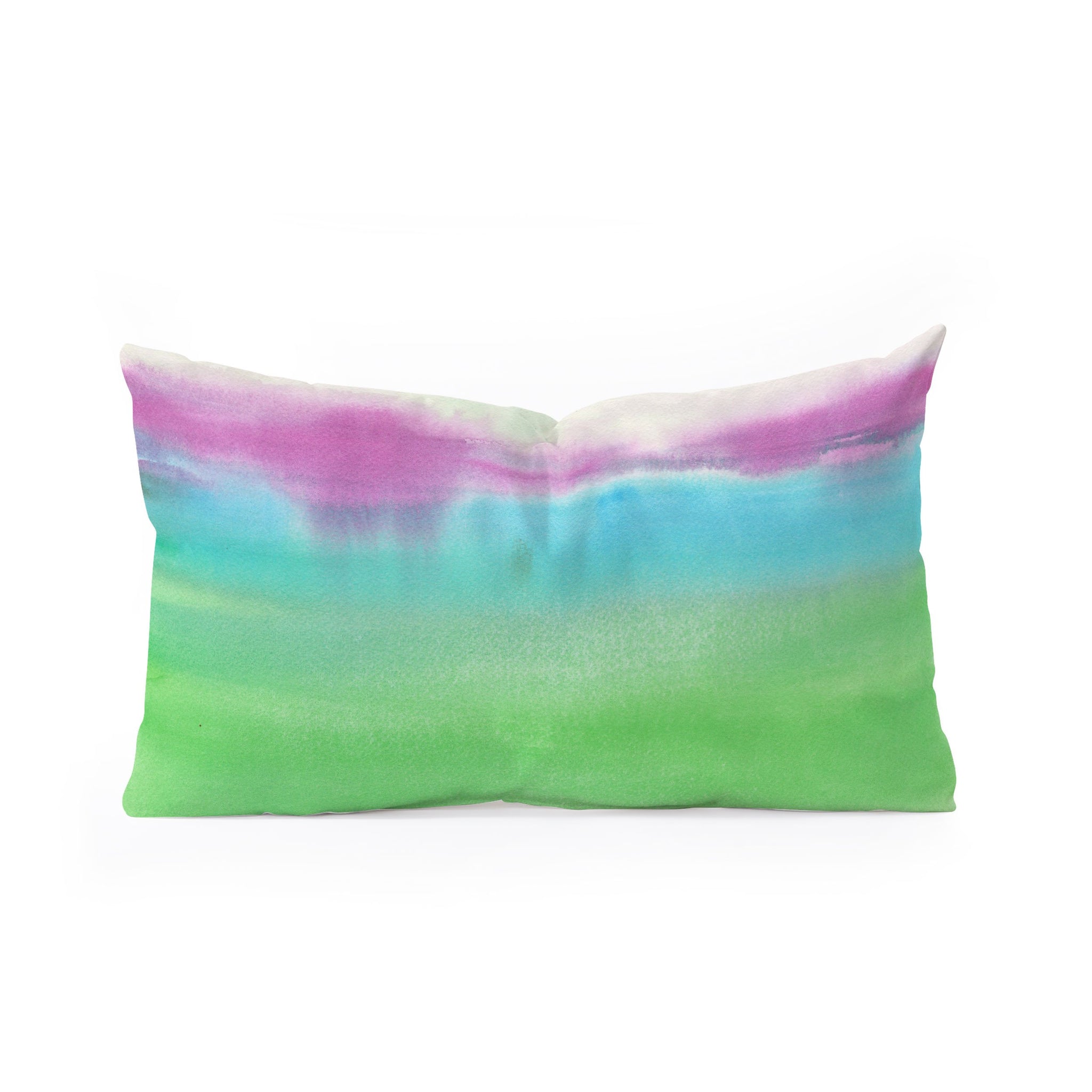 Lime and Fuschia Oblong Pillow