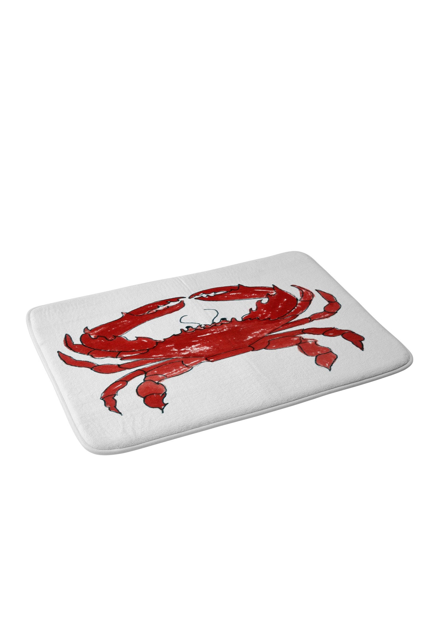 Red Crab Memory Foam Bath Mat