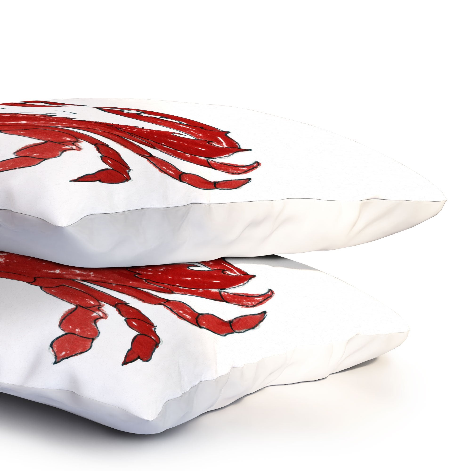 Red Crab Pillow Shams