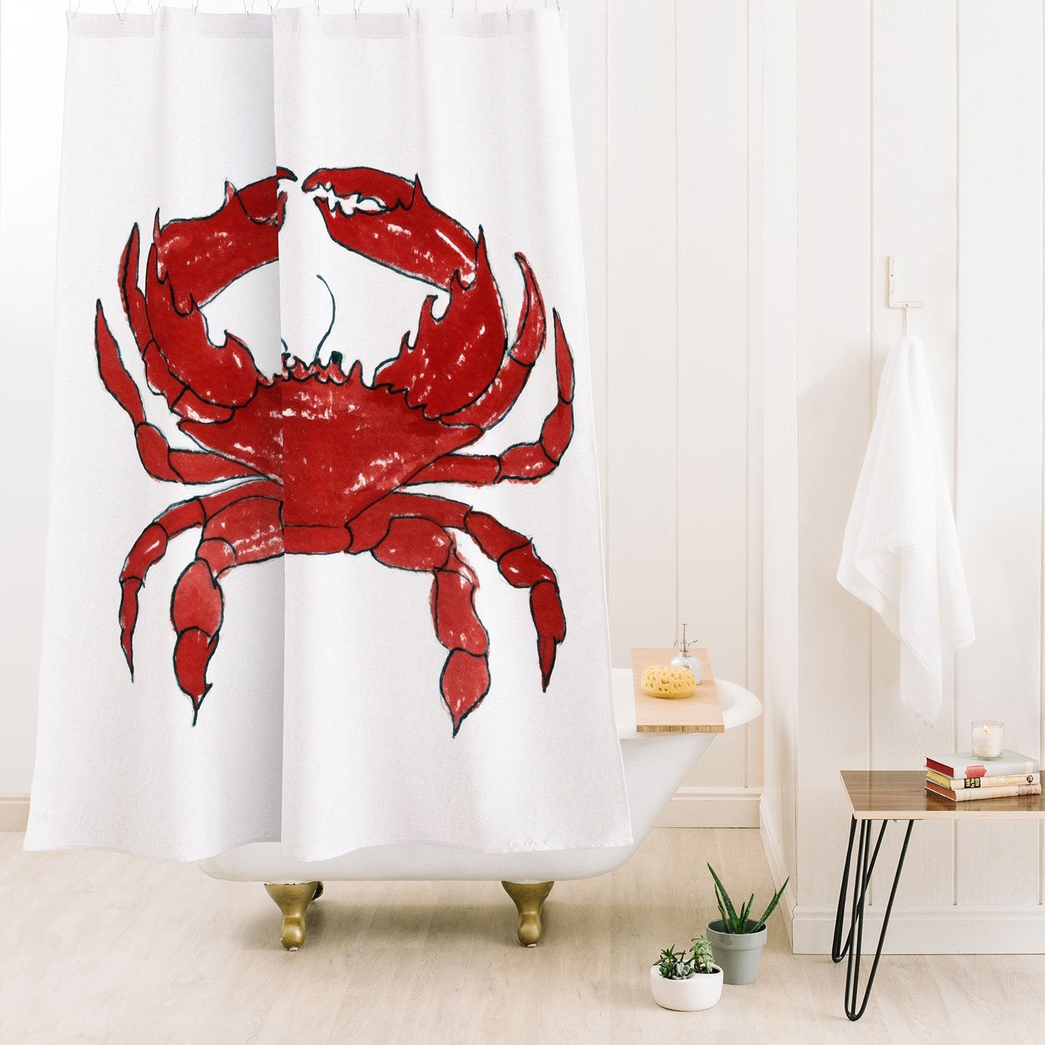 Red Crab Shower Curtain