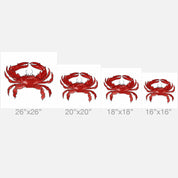 Red Crab Outdoor Throw Pillow
